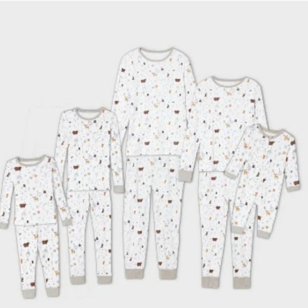Women's Cabin Print Matching Family PJ XS